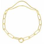 HS Sprenger collar exposición latón dorado Ø 3mm 56cm 