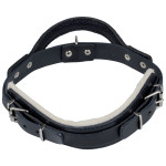 Collar de cuero con asa