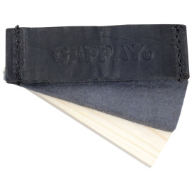 Objetos Set de 3, ( Cuero, textil, madera ) 