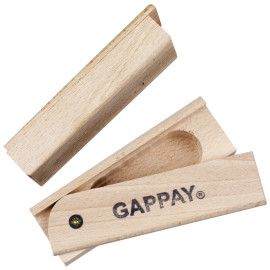 Objeto de madera con fondo para golosina