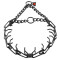 Collar púas, acero inox negro, Ø 2,25mm, 41cm